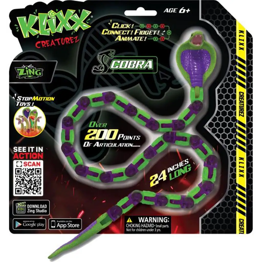 imagen de Klixx Creaturez: Cobra serpiente en varias versiones 1