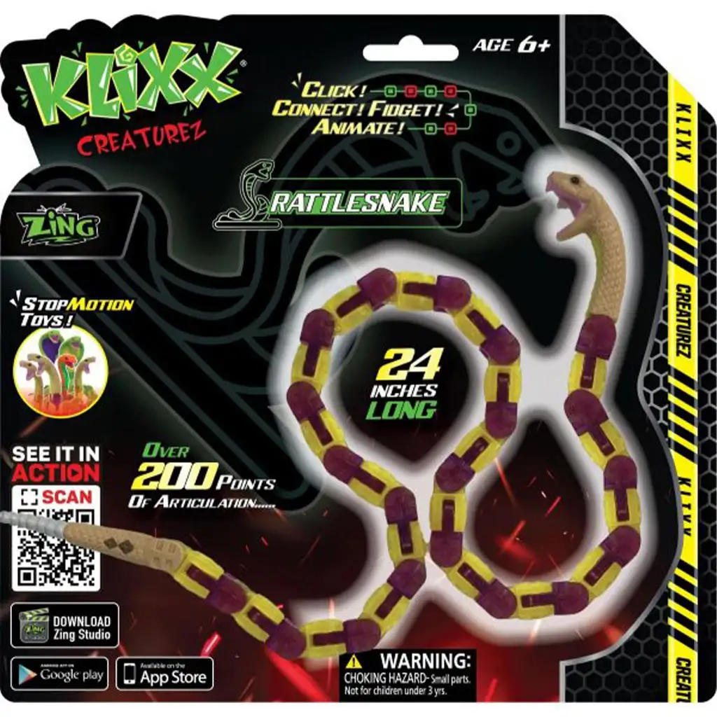 imagen de Klixx Creaturez: Serpiente de cascabel en varias versiones 1
