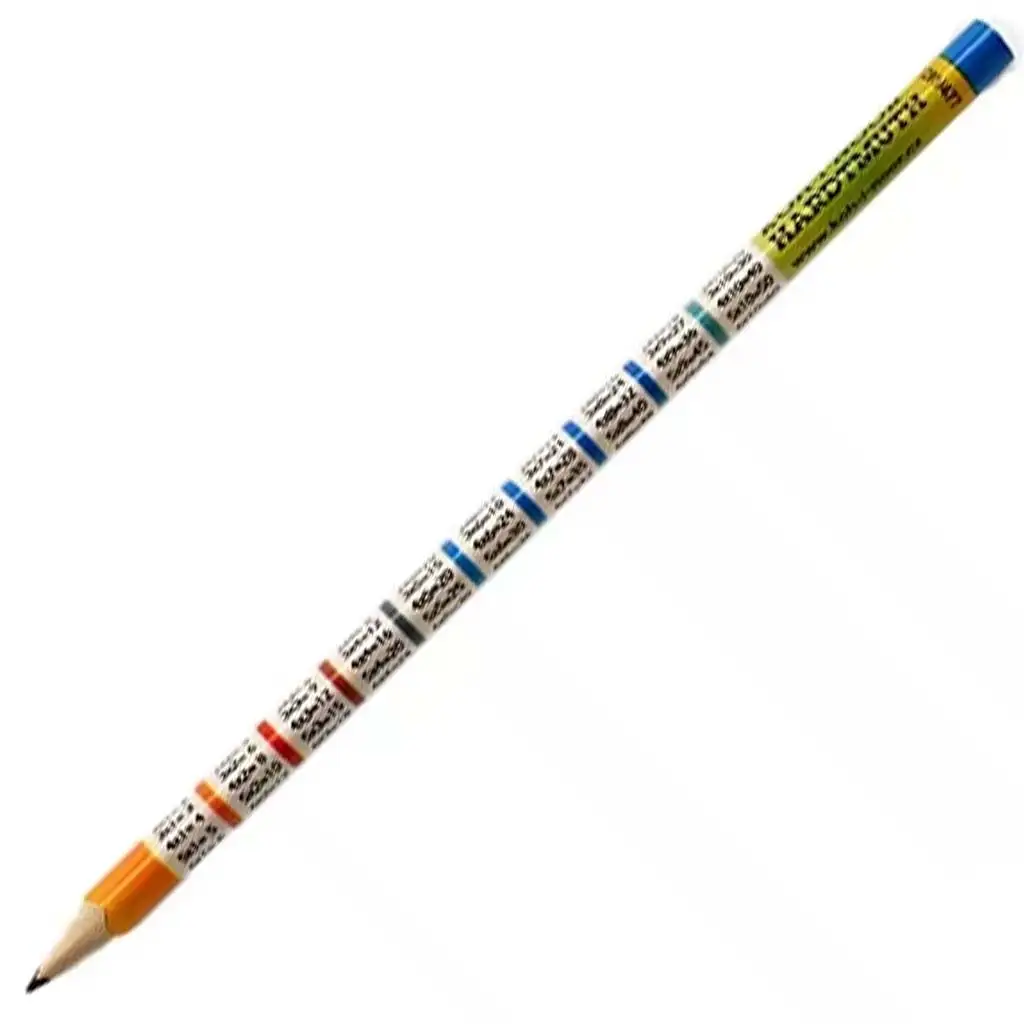 imagen de KOH-I-NOOR 1291 Lápiz Grafito Triangular con Tabla de Multiplicar 1