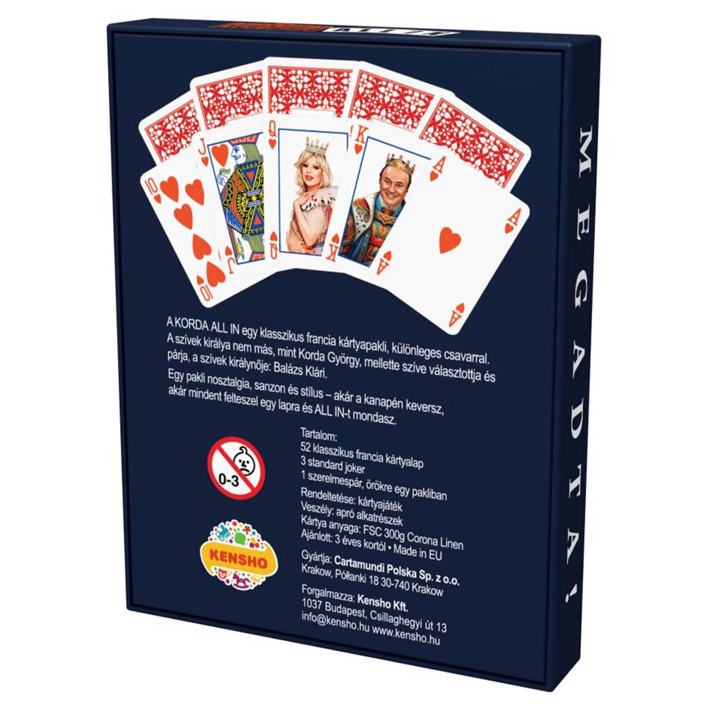 imagen de Korda All-In Premium baraja francesa (52 cartas + 3 Joker) 2