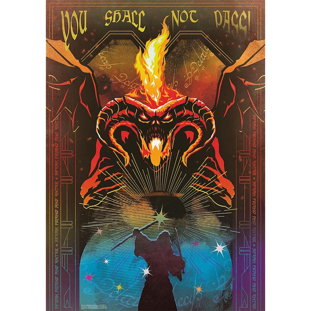 imagen de La batalla de Gandalf y el Balrog de El Señor de los Anillos puzzle de 1000 piezas calidad Premium plus - Trefl 2