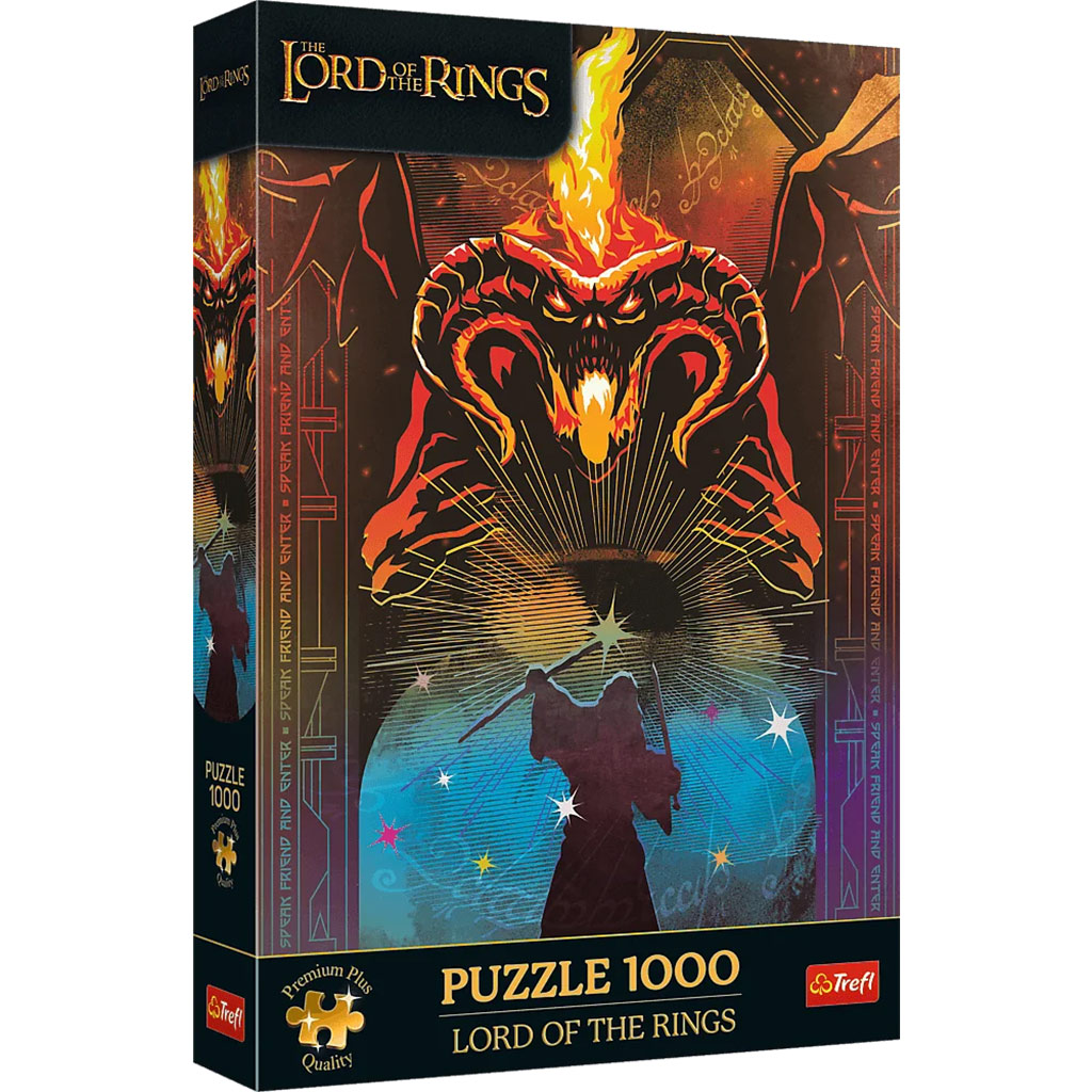 imagen de La batalla de Gandalf y el Balrog de El Señor de los Anillos puzzle de 1000 piezas calidad Premium plus - Trefl 1
