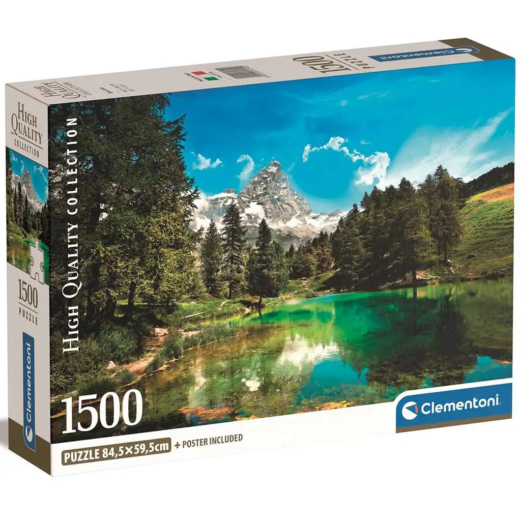 imagen de Lago azul celeste puzzle de 1500 piezas HQC 84,5x59,5cm - Clementoni 1