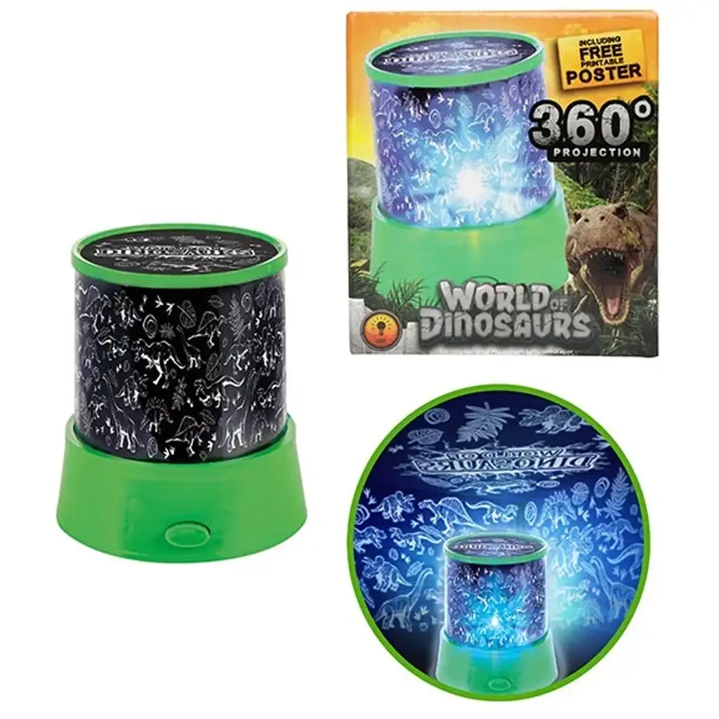 imagen de Lámpara proyector Glow N Fun con diseño de dinosaurios 2