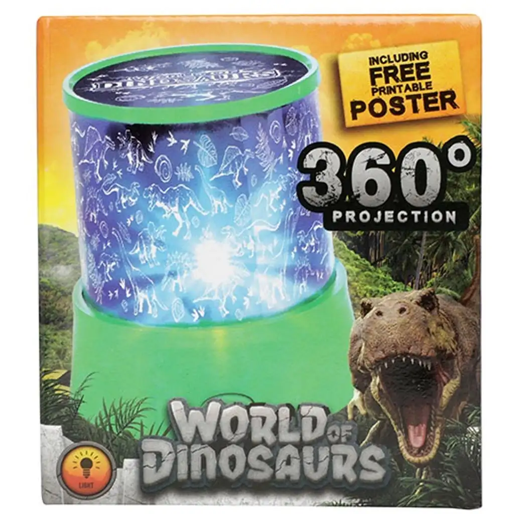 imagen de Lámpara proyector Glow N Fun con diseño de dinosaurios 1