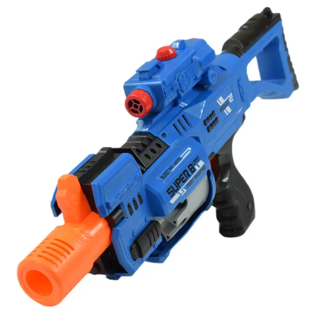 imagen de Lanzador Rápido: Arma de dardos de esponja con cargador rotativo eléctrico 20 balas de dardos 49cm 3