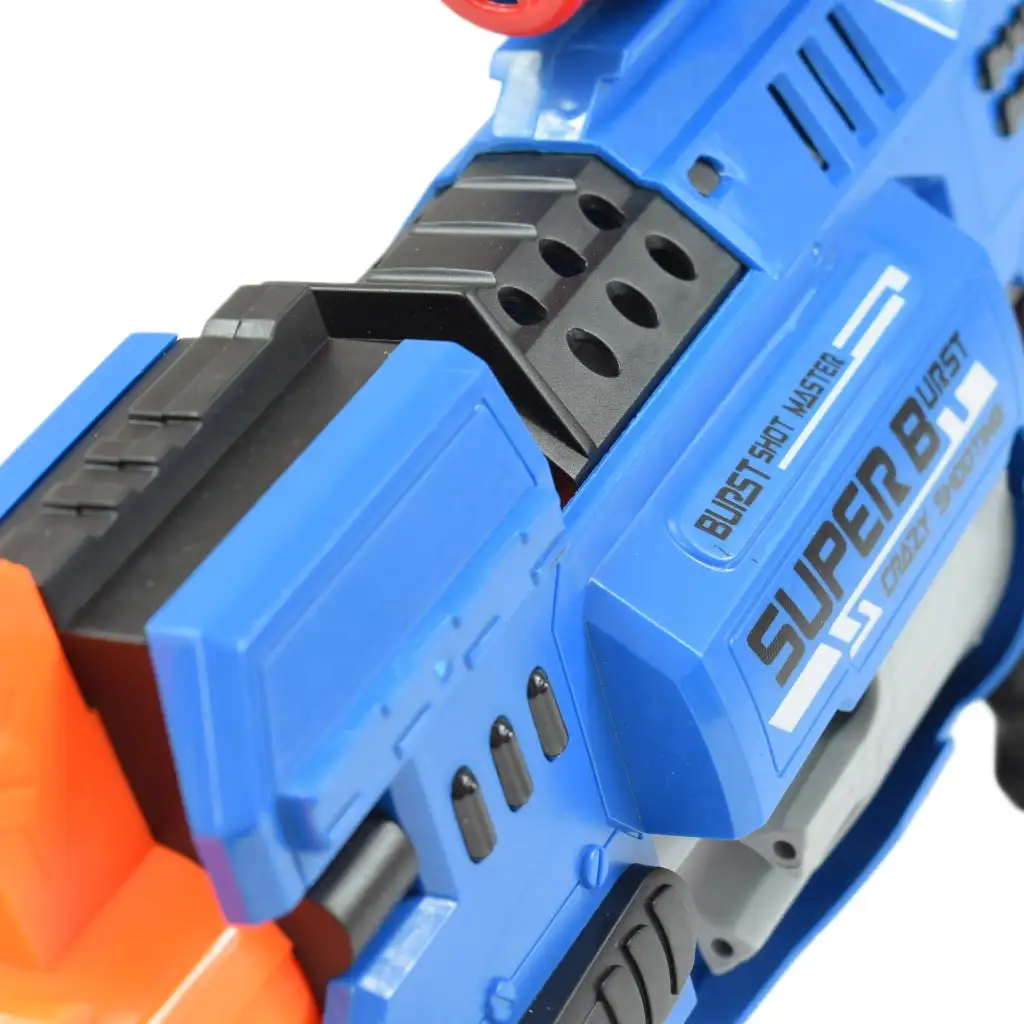 imagen de Lanzador Rápido: Arma de dardos de esponja con cargador rotativo eléctrico 20 balas de dardos 49cm 6