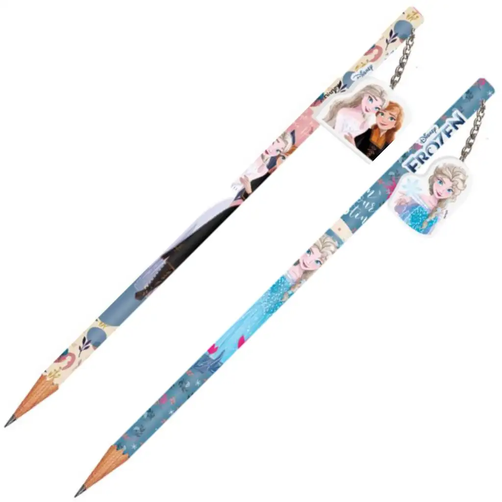 imagen de Lápiz de grafito de Frozen con goma de borrar en varias versiones 1ud 1