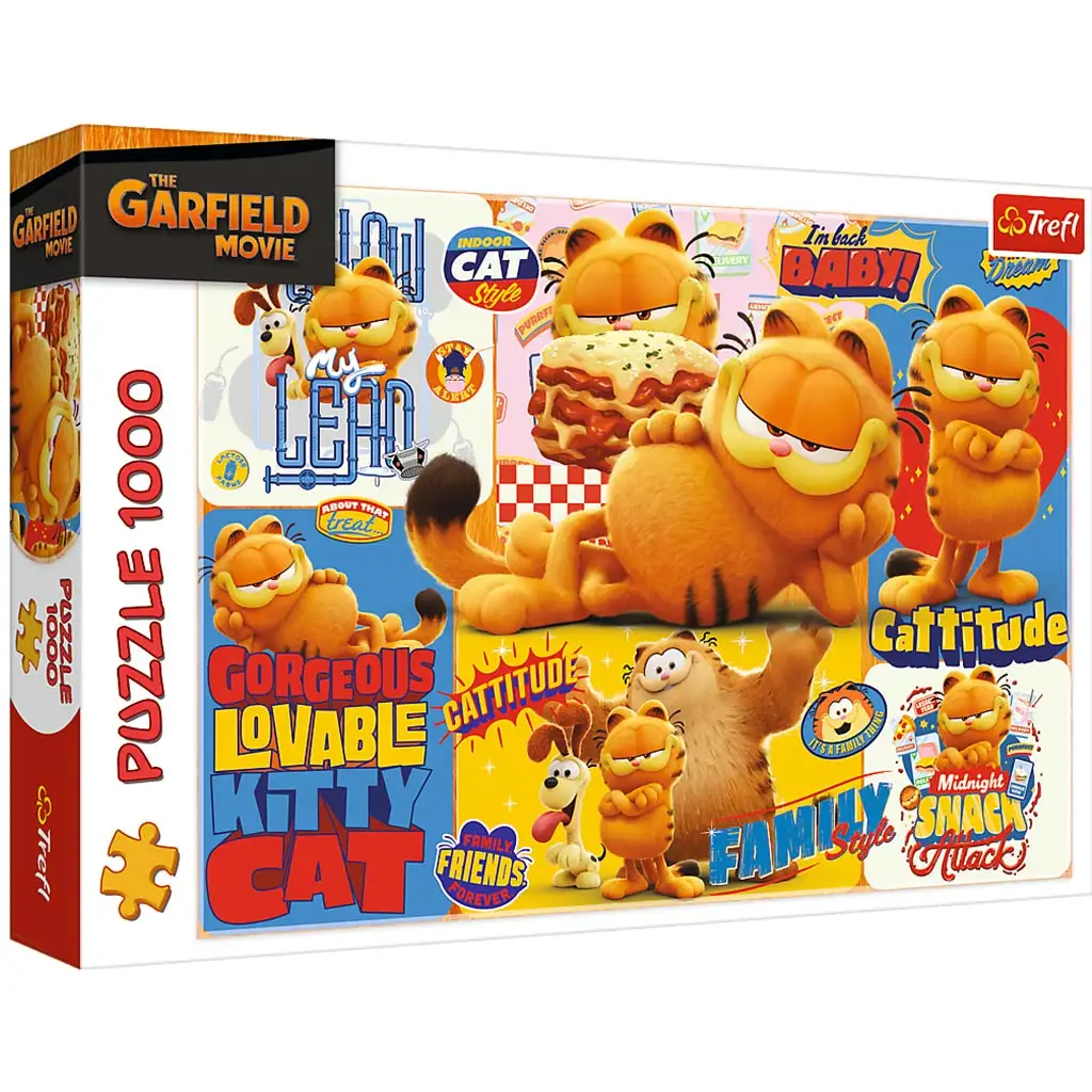 imagen de Las aventuras de Garfield puzzle de 1000 piezas - Trefl 1