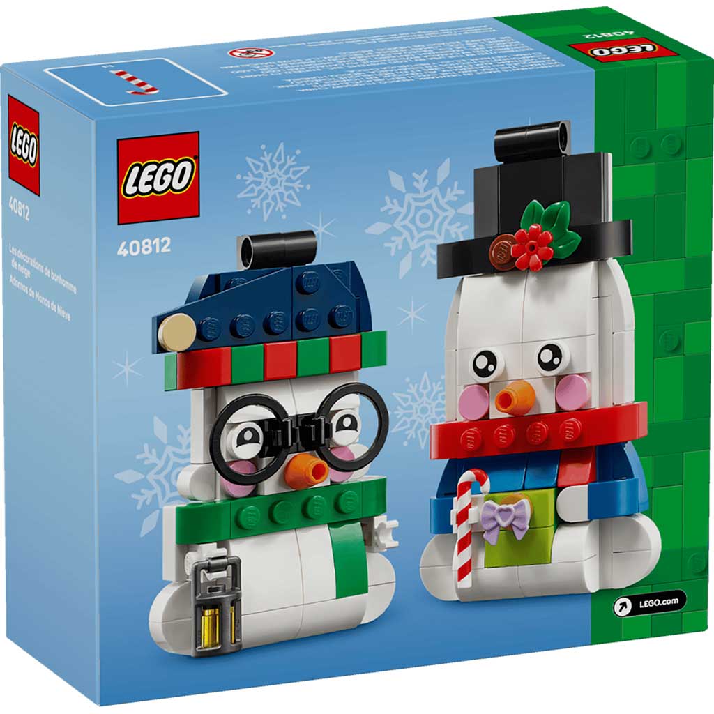 imagen de LEGO®: Adornos navideños de muñeco de nieve (40812) 5