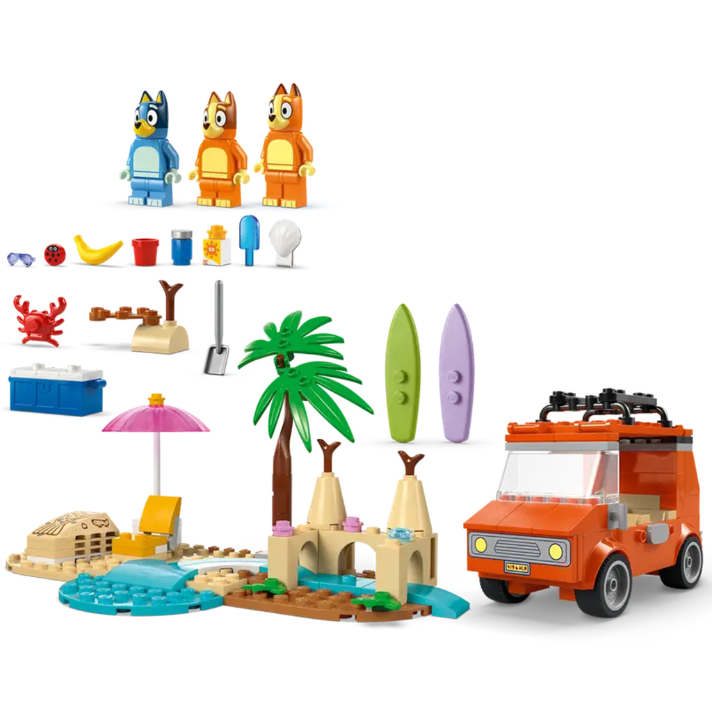 imagen de LEGO® Bluey™: Bluey y su familia viaja a la playa (11202L) 4