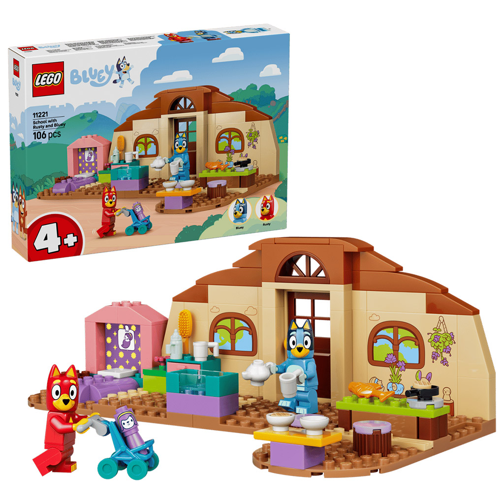 imagen de LEGO® Bluey™: Rusty y Bluey en la escuela (11221) 1