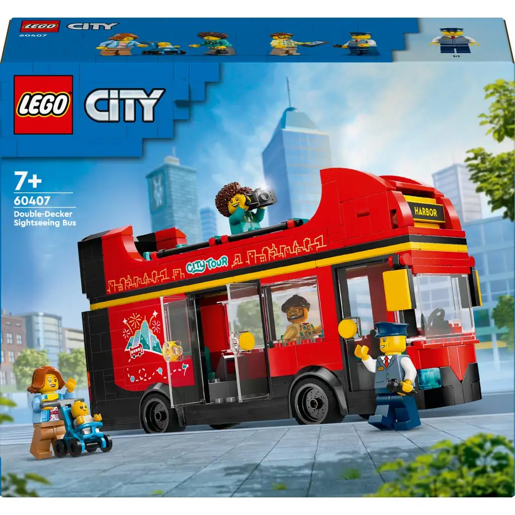 imagen de LEGO® City: Autobús turístico de dos pisos rojo (60407) 1