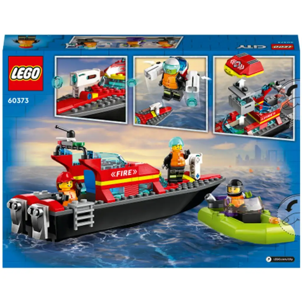 imagen de LEGO® City: Barco de Bomberos (60373) 2