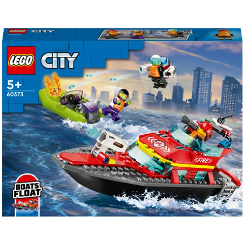 imagen de LEGO® City: Barco de Bomberos (60373) 1