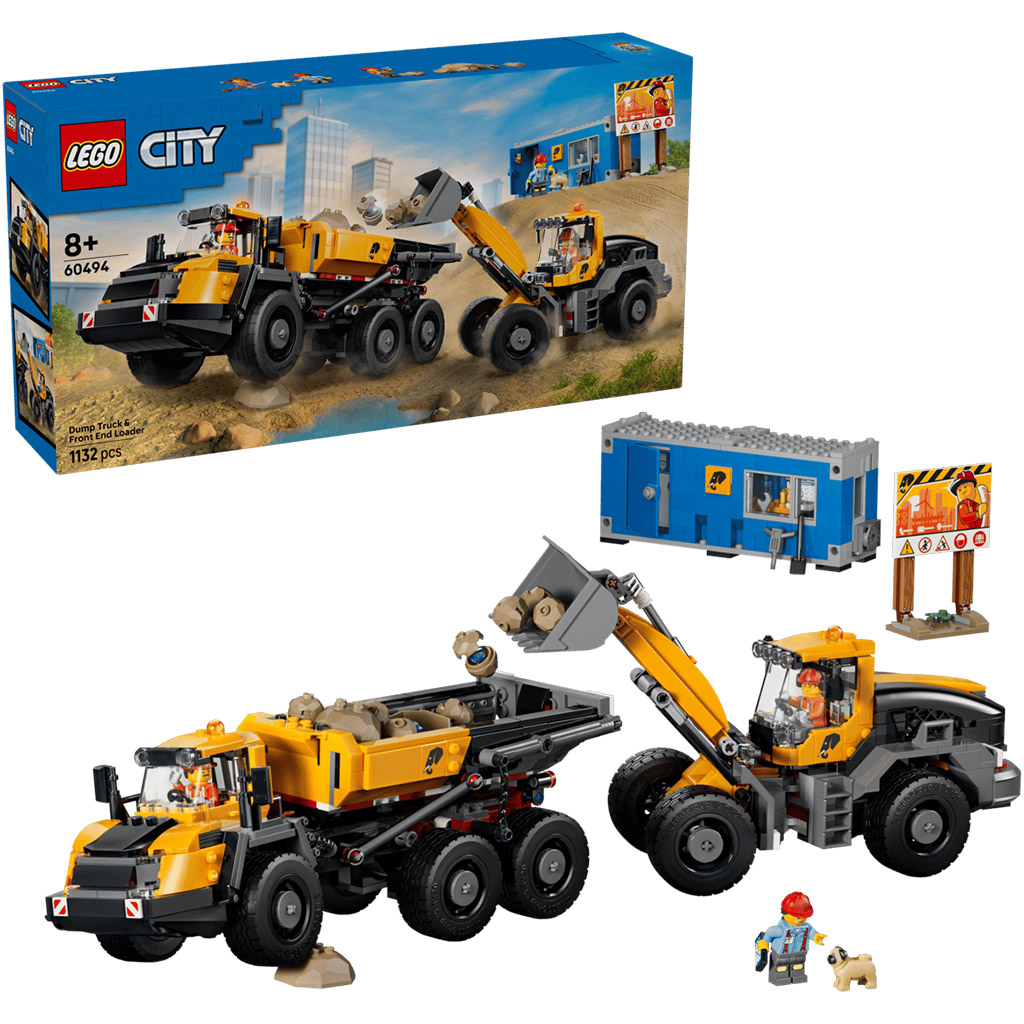 imagen de LEGO® City: Cargadora y camión volquete (60494) 1