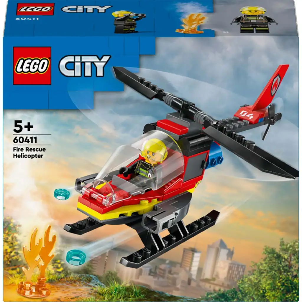 imagen de LEGO® City: Helicóptero de rescate de bomberos (60411) 1