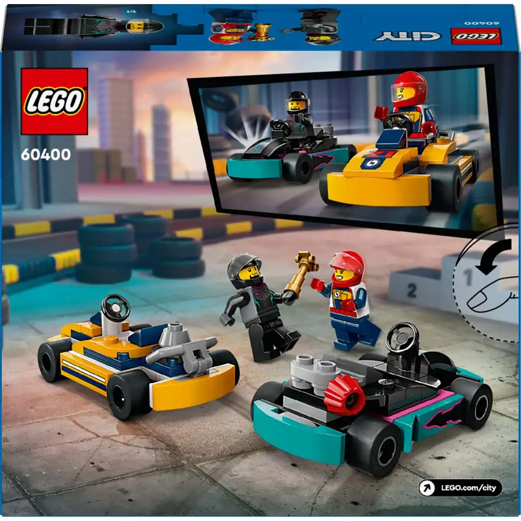 imagen de LEGO® City: Karts y pilotos de carreras (60400) 2
