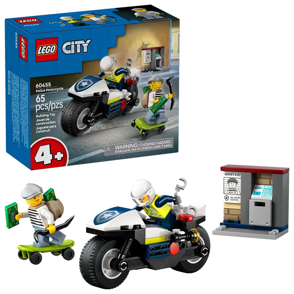 imagen de LEGO® City: Persecución en motocicleta policial (60455) 1