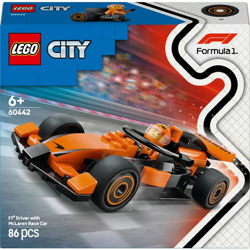 imagen de LEGO® City: Piloto de F1® McLaren con coche de carreras (60442) 1