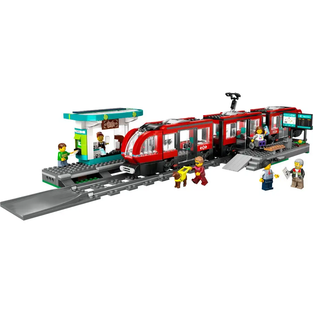 imagen de LEGO® City: Tranvía del centro y parada (60423) 2