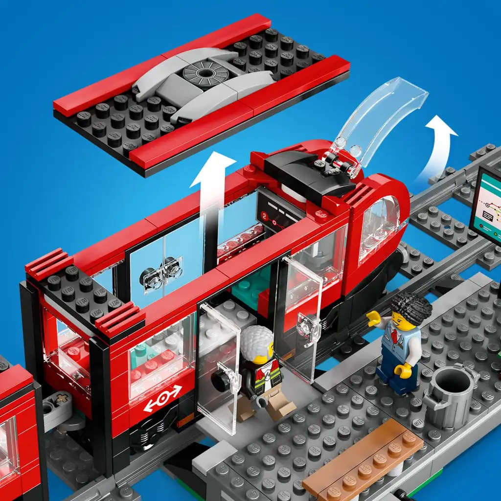 imagen de LEGO® City: Tranvía del centro y parada (60423) 7