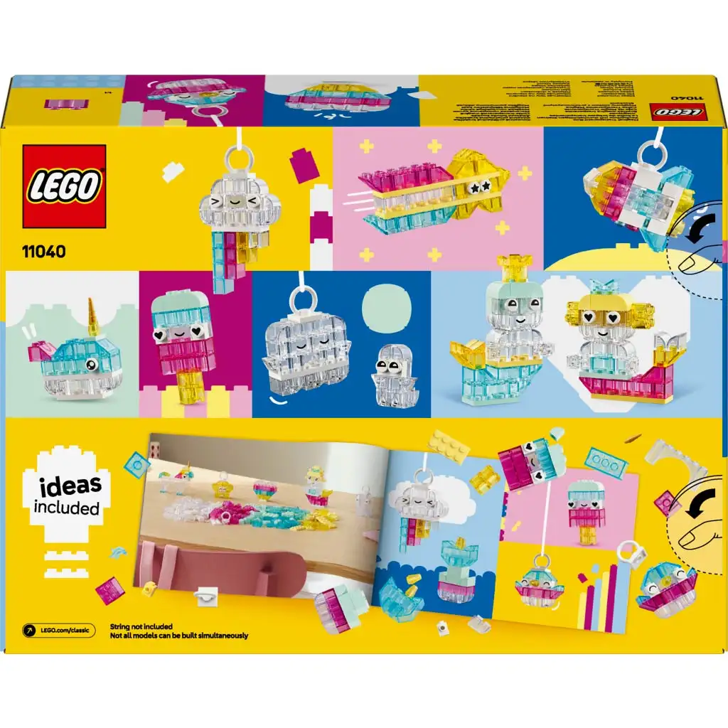 imagen de LEGO® Classic: Cubos mágicos transparentes (11040) 2