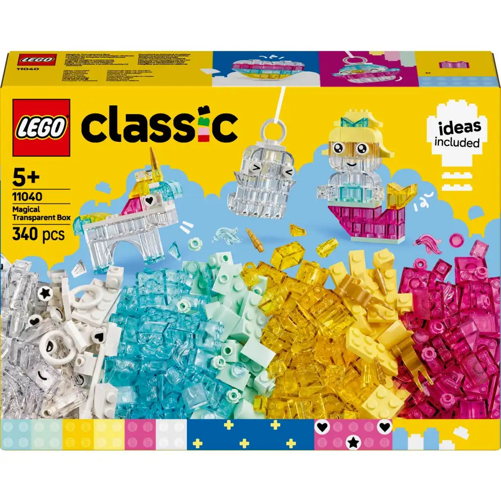 imagen de LEGO® Classic: Cubos mágicos transparentes (11040) 1