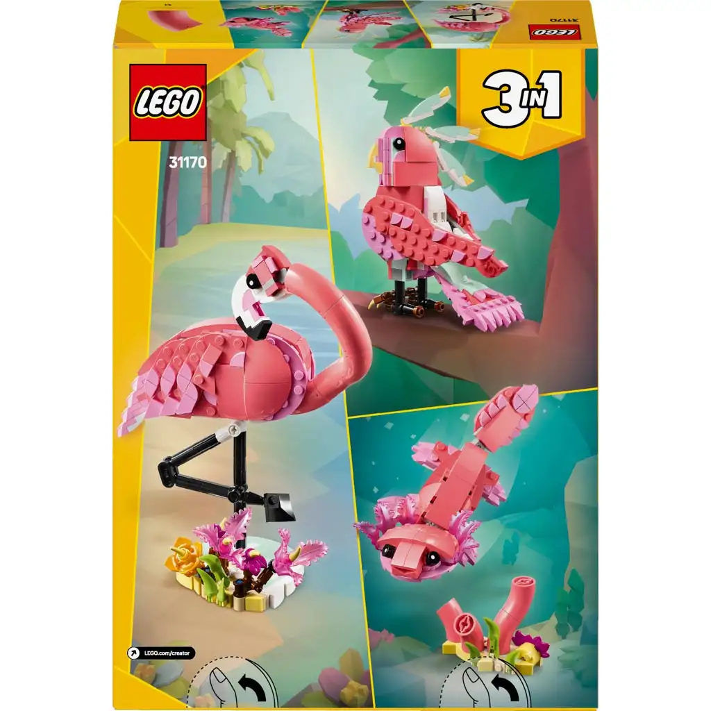 imagen de LEGO® Creator: Animales salvajes: Flamenco rosa (31170) 2