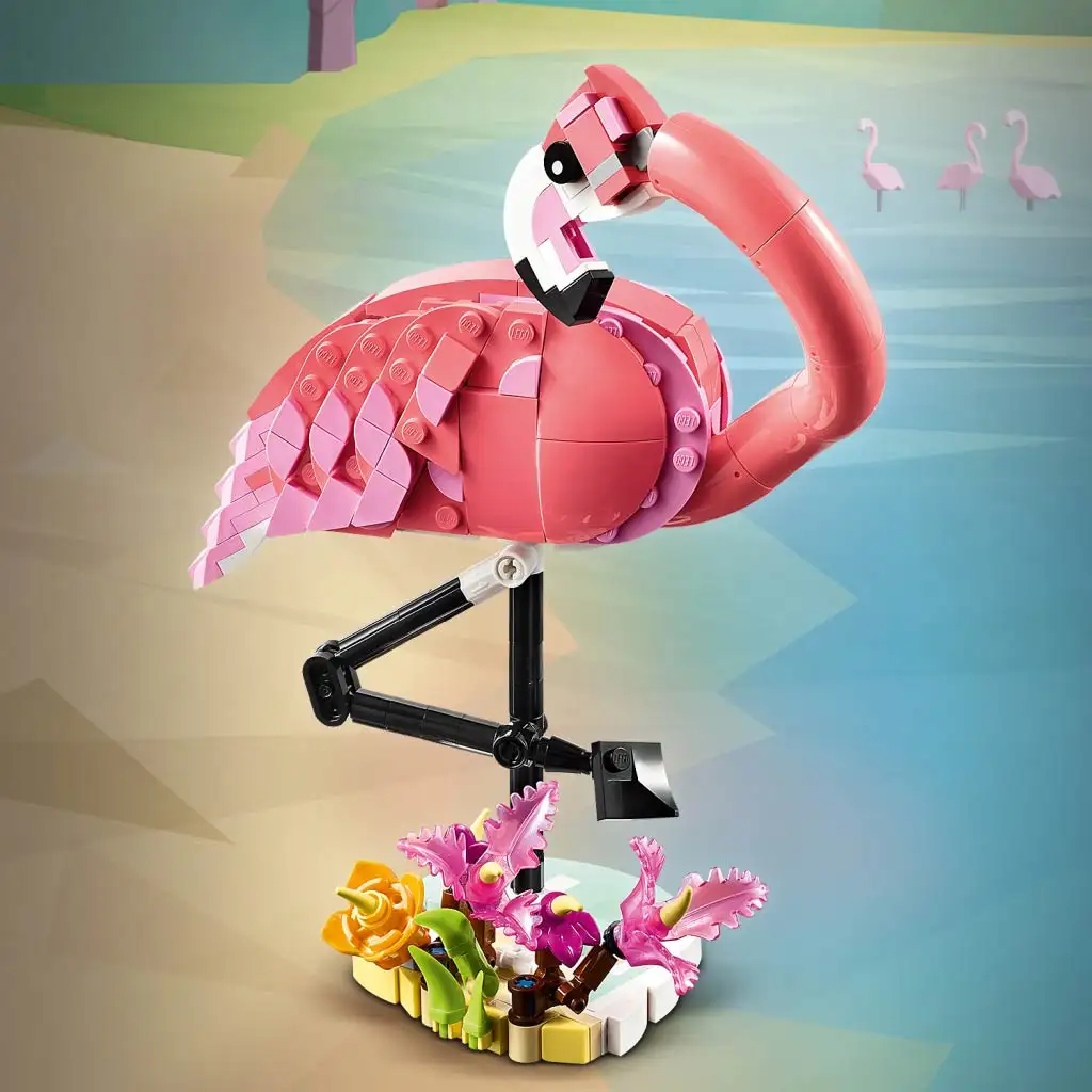 imagen de LEGO® Creator: Animales salvajes: Flamenco rosa (31170) 3