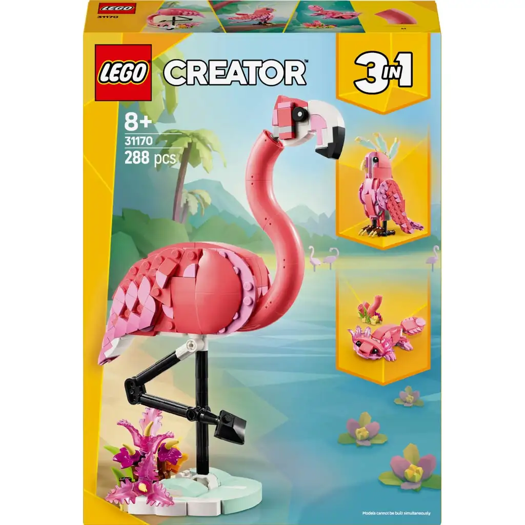 imagen de LEGO® Creator: Animales salvajes: Flamenco rosa (31170) 1