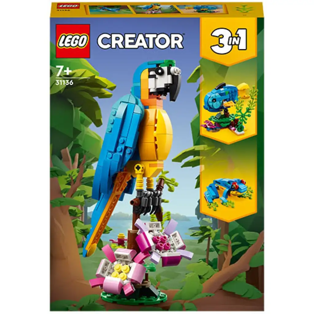 imagen de LEGO® Creator: Loro exótico 3 en 1 (31136) 1
