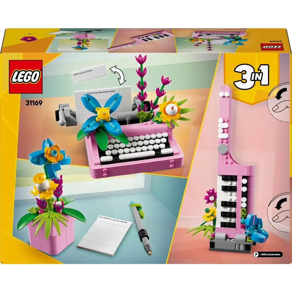 imagen de LEGO® Creator: Máquina de escribir con flores (31169) 2