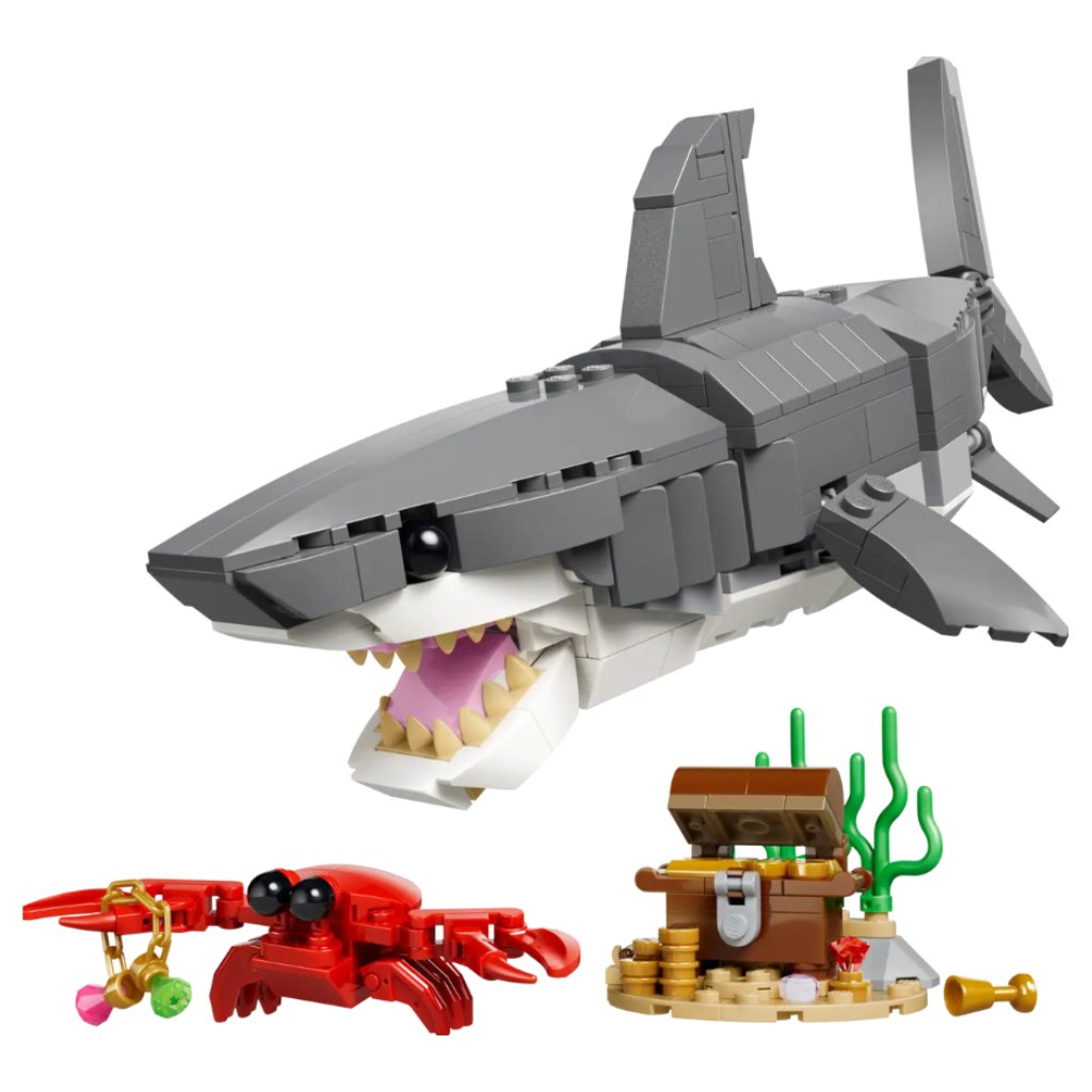 imagen de LEGO® Creator: Tiburón peligroso con cofre del tesoro (31381) 2