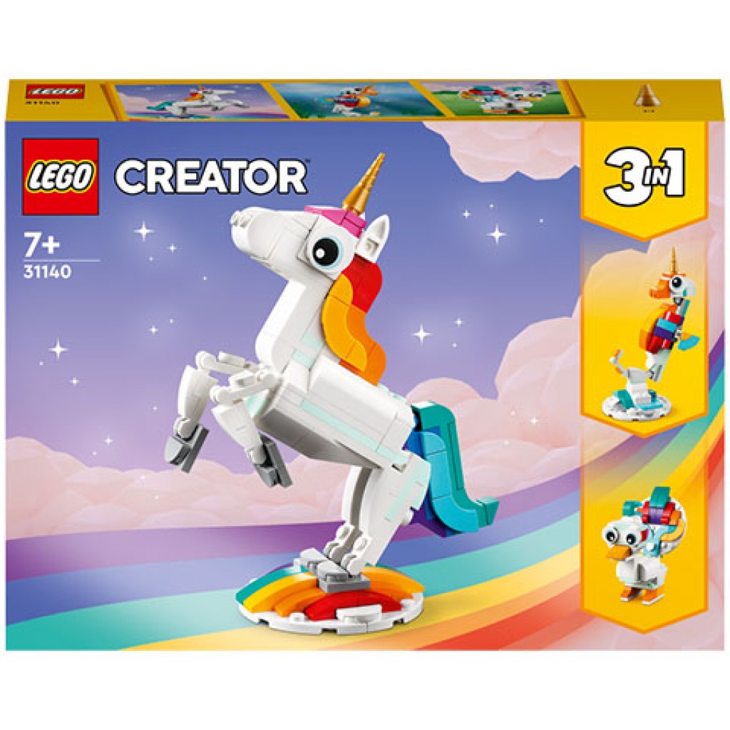 imagen de LEGO® Creator: Unicornio mágico 3 en 1 (31140) 1