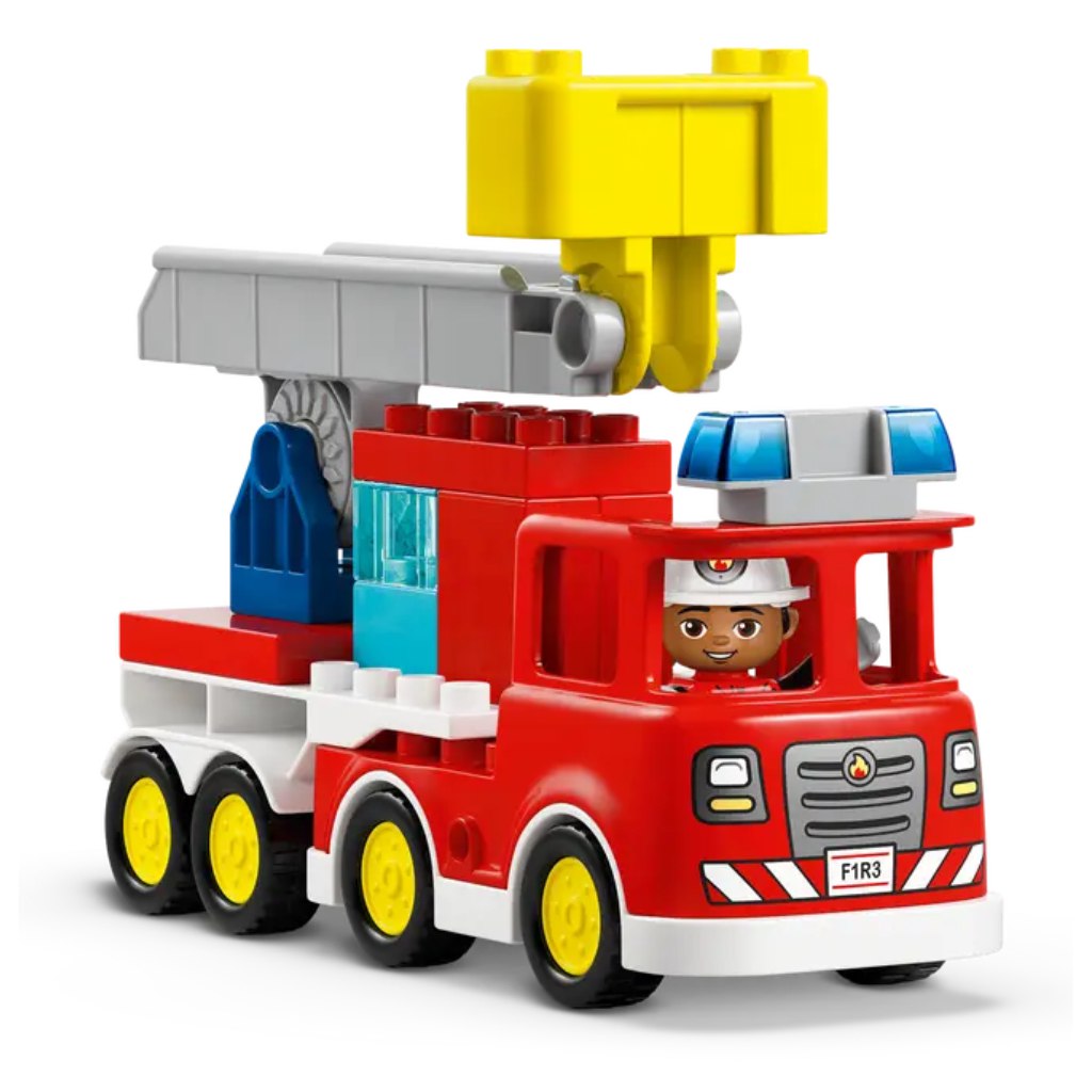 imagen de LEGO® DUPLO®: Camión de bomberos con manguera y bombero (10473) 2