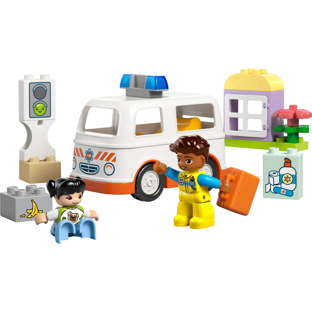 imagen de LEGO® DUPLO®: Camión de rescate y conductor de ambulancia (10447) 4