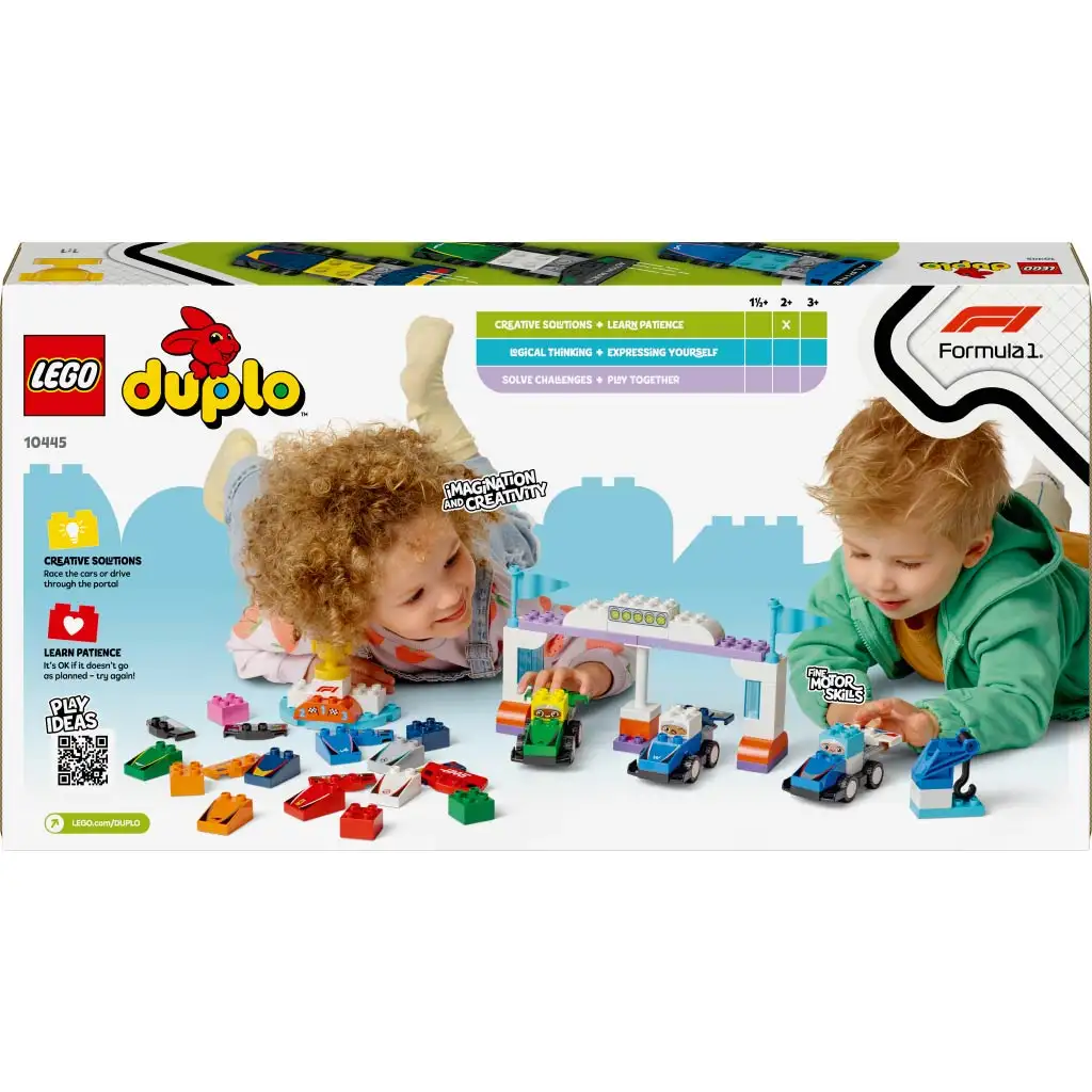 imagen de LEGO® DUPLO®: Coches de carrera y pilotos de F1® (10445) 2