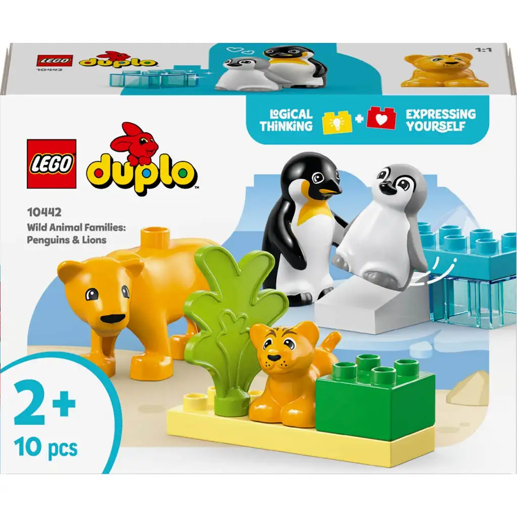 imagen de LEGO® DUPLO®: Familias de animales en la vida salvaje: Pingüinos y leones (10442) 1