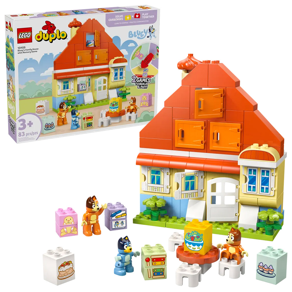 imagen de LEGO® DUPLO®: La casa familiar de Bluey™ juego de memoria (10459) 1