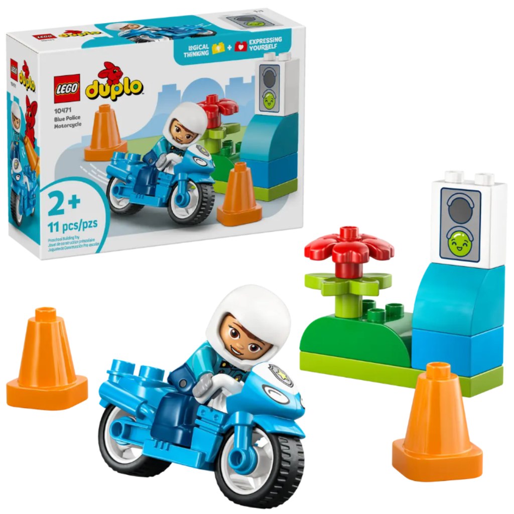 imagen de LEGO® DUPLO®: Motocicleta policial azul (10471) 1