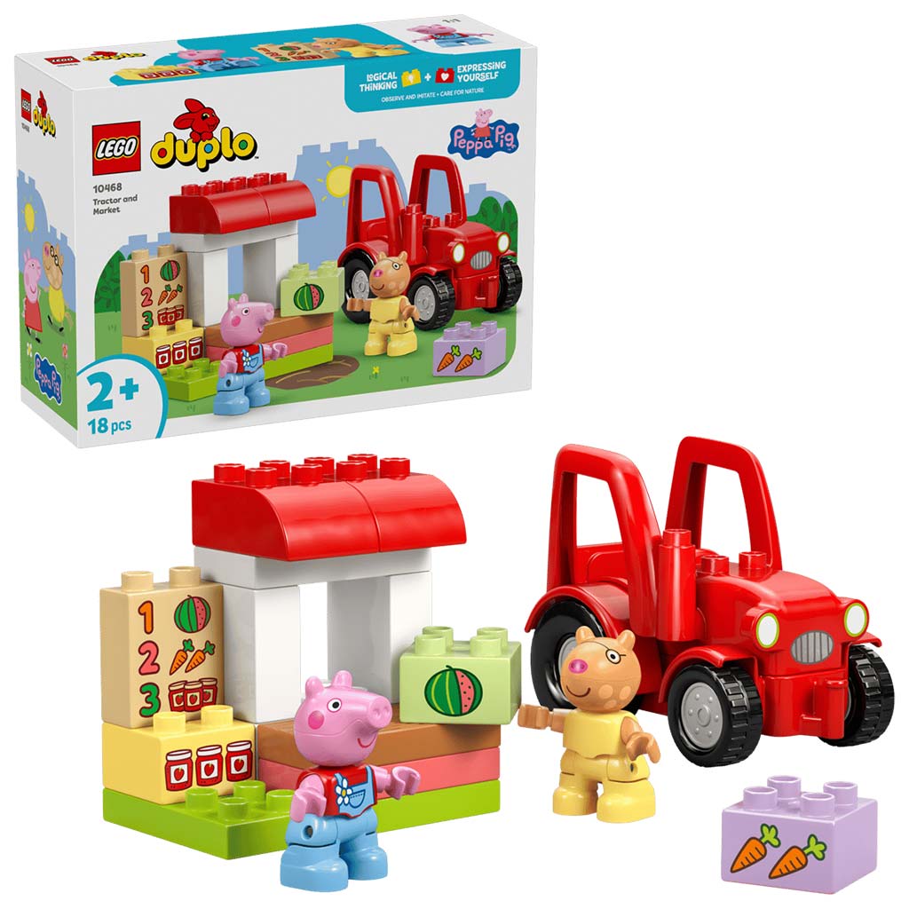 imagen de LEGO® DUPLO®: Tractor y mercado (10468) 1