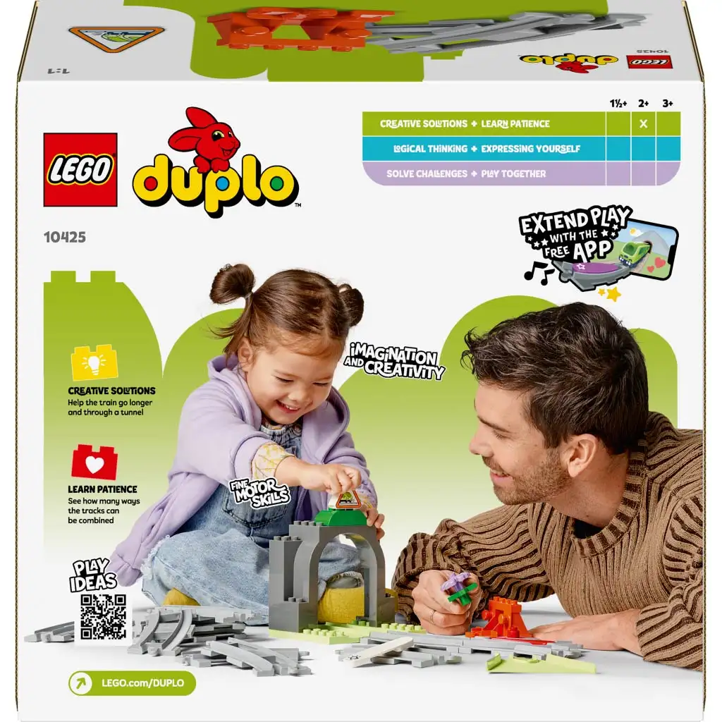 imagen de LEGO® DUPLO®: Túnel de tren y set de vías (10425) 2