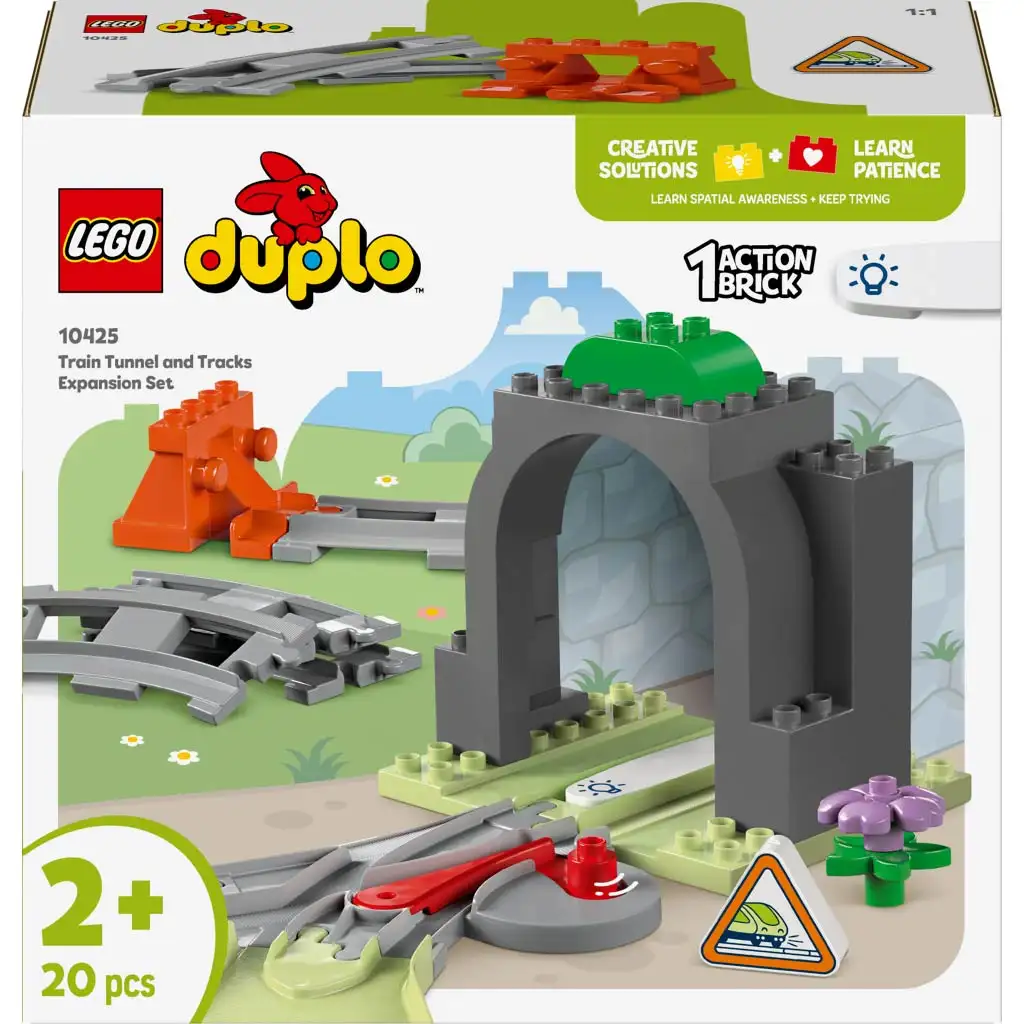 imagen de LEGO® DUPLO®: Túnel de tren y set de vías (10425) 1