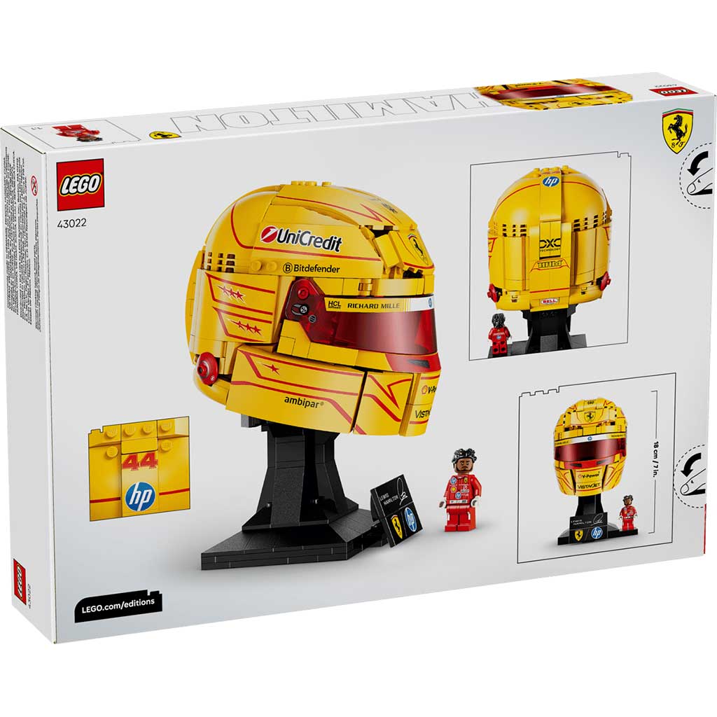 imagen de LEGO® Ediciones: Casco de Lewis Hamilton de Scuderia Ferrari HP (43022) 7
