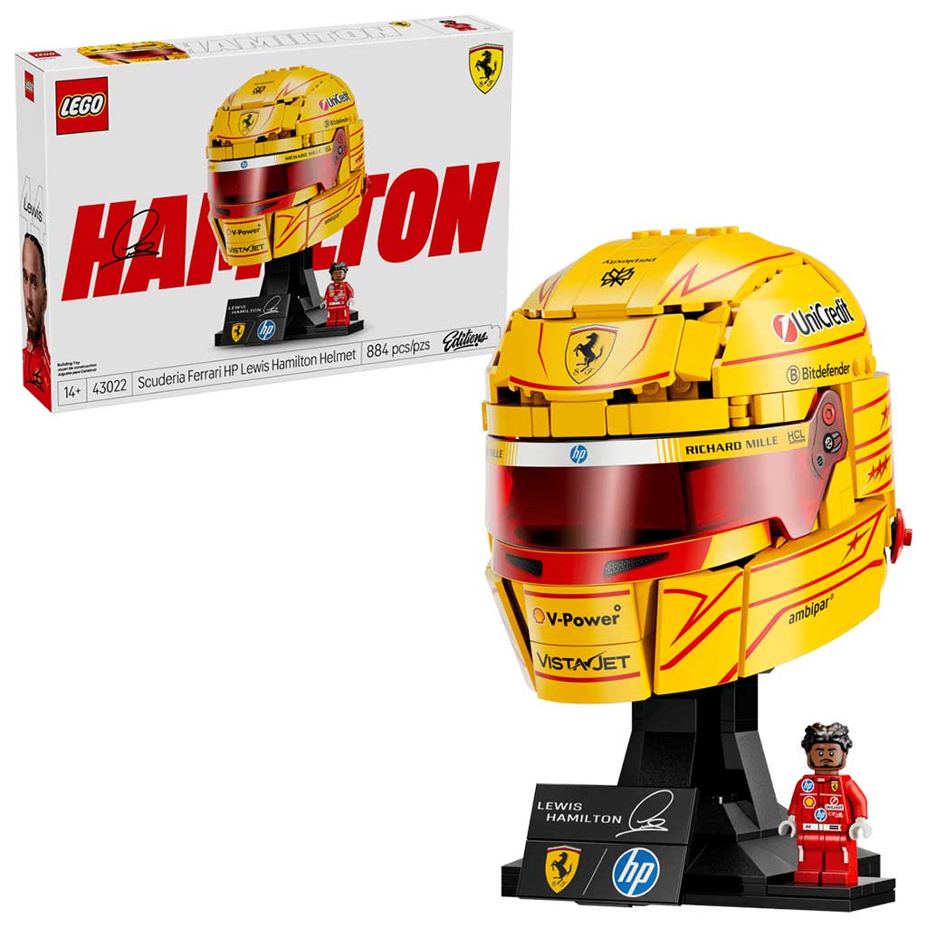 imagen de LEGO® Ediciones: Casco de Lewis Hamilton de Scuderia Ferrari HP (43022) 1