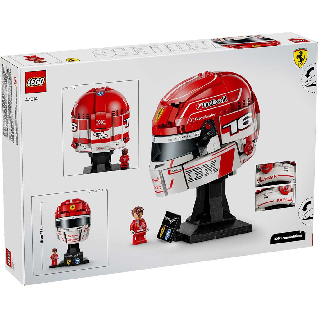 imagen de LEGO® Ediciones: Casco de Scuderia Ferrari HP Charles Leclerc (43014) 6
