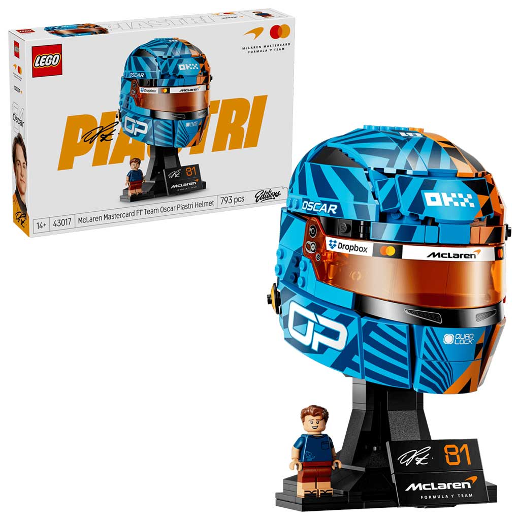 imagen de LEGO® Ediciones: casco del equipo McLaren Mastercard F1® Oscar Piastri (43017) 1