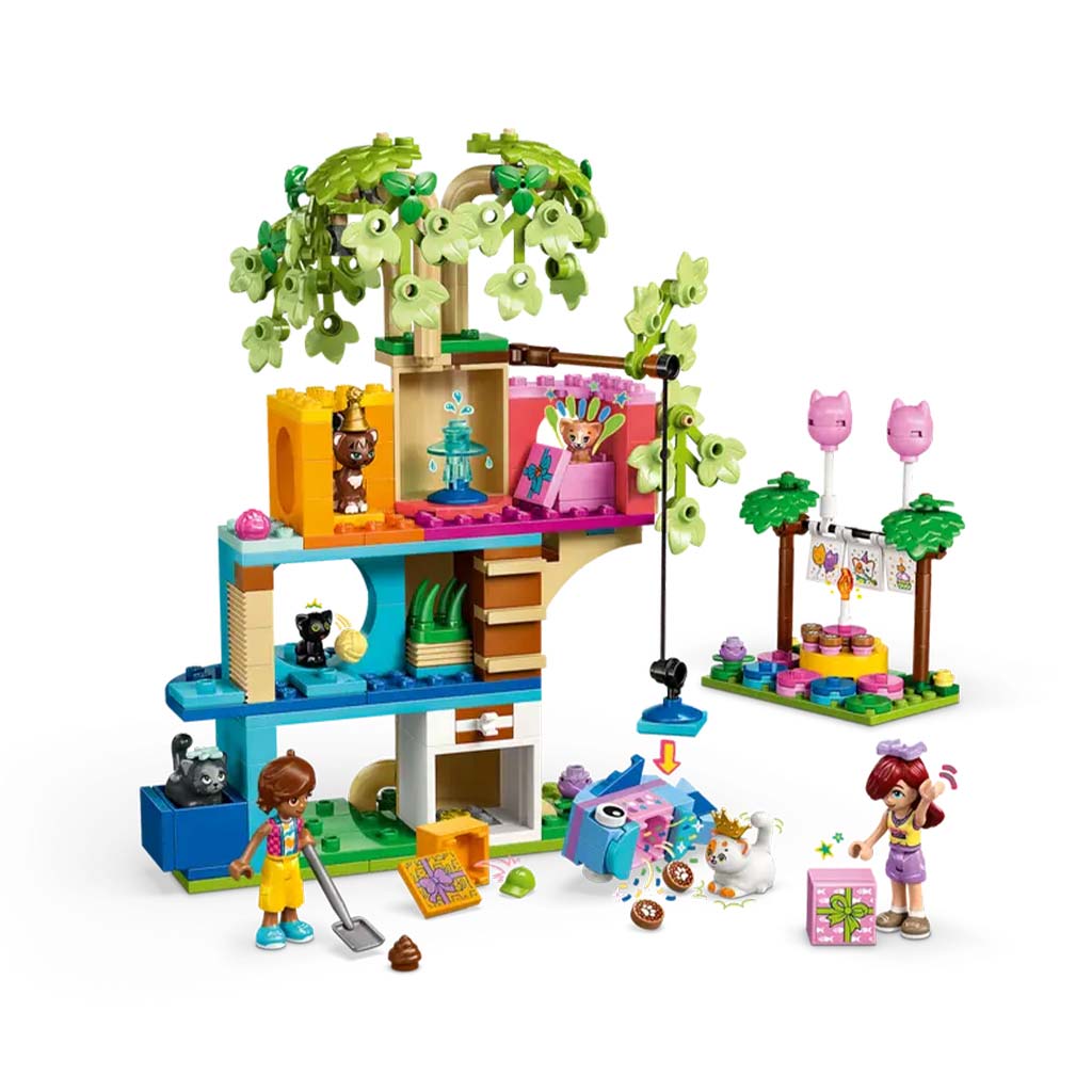 imagen de LEGO® Friends: Fiesta de cumpleaños de gatitos y casa en el árbol para gatos (42666) 4