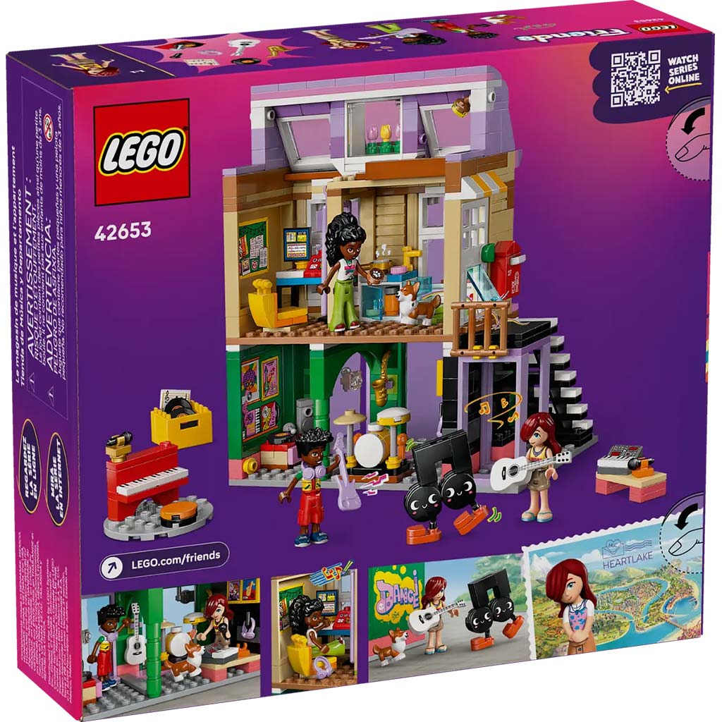 imagen de LEGO® Friends: Tienda de instrumentos y apartamento (42653) 2